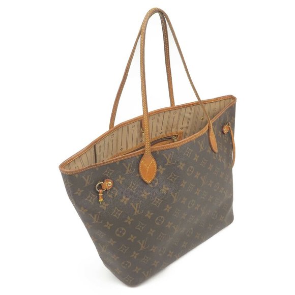 Auth Louis Vuitton Neverfull MM monogram beige - Picture 9 of 12